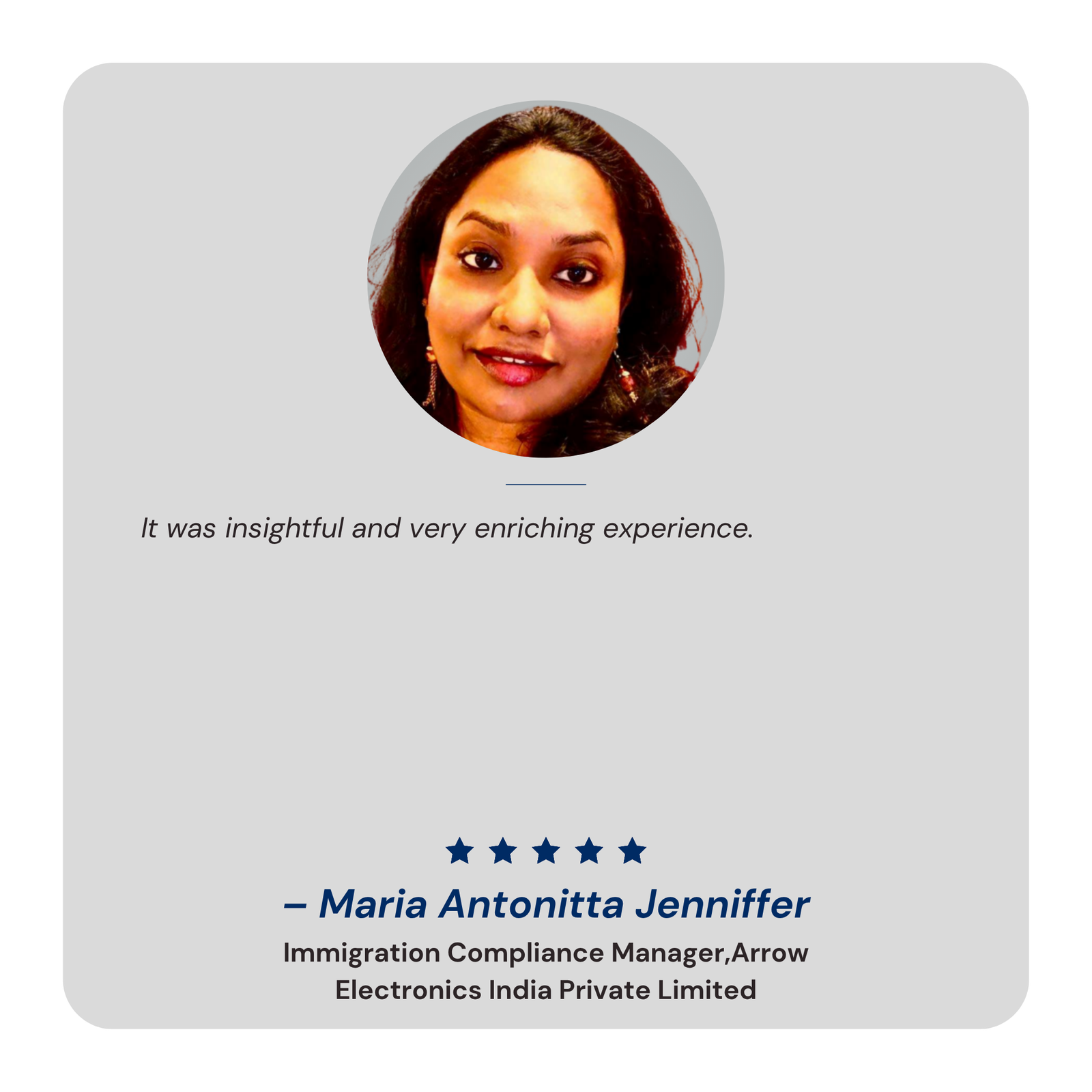 – Maria Antonitta Jenniffer